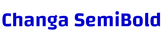 Changa SemiBold font